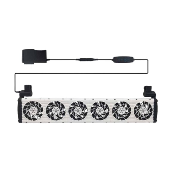 Lazsy Aquarium Cooling Fan Fish Tanks Accessories Quiet Aquarium Chiller for Home 563mmx35mm150mm