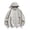 Gray, variant on GUZOM Mens Oversized Hooded Windbreaker Jacket Lightweight Nylon Spandee Water Resistant Streetwear Zippered Pockets White XS-XXXXL,Size S
