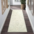 thumbnail image 2 of Hasoo Distressed Floral Runner Rug 2' x 6' Green Flodable Vintage Carpet Non Slip Runner Rug for Hallway Entryway Kitchen Bathroom, 2 of 6
