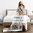 thumbnail image 4 of Personalized Custom Blanket with Photo Birthday Gifts for Family Son Daughter Wife Husband, Birthday for Her Him, Women Men Gifts Fits Couch Bedroom Living Room, 4 of 6