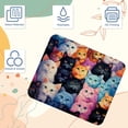 thumbnail image 3 of Cat Square Desk Mat Gaming Mouse Pad, 8.3x9.8 Inch Non-Slip Rubber Bottom Printed Design - Suitable for Office and Gaming, 3 of 6
