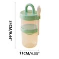 thumbnail image 4 of 1 Pcs Handheld Cup, Light Salad Handheld Cup With Cutlery 900ML Cute Handheld Cup, With Fork For Lunch, 4 of 7