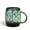 Teal Green, variant on HEETHYCOOL 16 oz Ceramic Coffee Mug, Handmade Pottery Tea Cup with Reactive Glaze, White