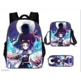 thumbnail image 1 of Mochila Dem@@2on Slayer, juego de 3 piezas: mochila para portátil con estuche para lápices y bolsa para el almuerzo., 1 of 5