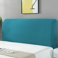 thumbnail image 1 of Headboard Slipcover for Upholstered Headboards - Check Embroideries Fabric, Easy Install, Washable Dust Protector Cover for Bedroom Decor (Large Size 55-63 Inch), 1 of 9