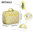 thumbnail image 5 of Insulated Lunch Box Bag With Vibrant Banana Pattern, Durable And Washable, Lightweight Food Carry Bag For Preschoolers And Elementary . Cute, Kawaii, Cartoon Banana Lover Design, 5 of 5
