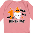thumbnail image 4 of Inktastic 1st Birthday with Ghost and Bats Halloween Boys or Girls Long Sleeve Baby Bodysuit, 4 of 5