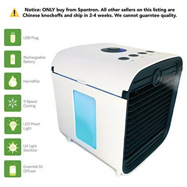 Spantron Portable Air Conditioner Fan Best 5 In 1 Personal Home Office Desk Swamp Cooler