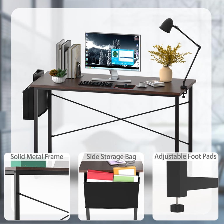 Giantex Computer Table Giantex 47quot Modern Office Computer Desk Pc Laptop Table