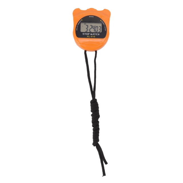 Cronómetro digital para árbitro, resistente al agua, multifunción, 140 mAh, deportivo, para correr y competir, color amarillo