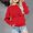 Red, variant on BRGZLK Children's Long Sleeve Sweatshirts Boys Girls Cute Heart Pattern T-Shirt Loose Round Neck Casual Pullover Top Gray 2-3 Years