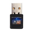 thumbnail image 1 of Adaptador WiFi USB 600Mbps Tarjeta de red Ethernet inalámbrica Banda dual 2.4G 5.G Receptor de Dongle Wifi USB 802.11ac Inevent DZ7231-00B, 1 of 7