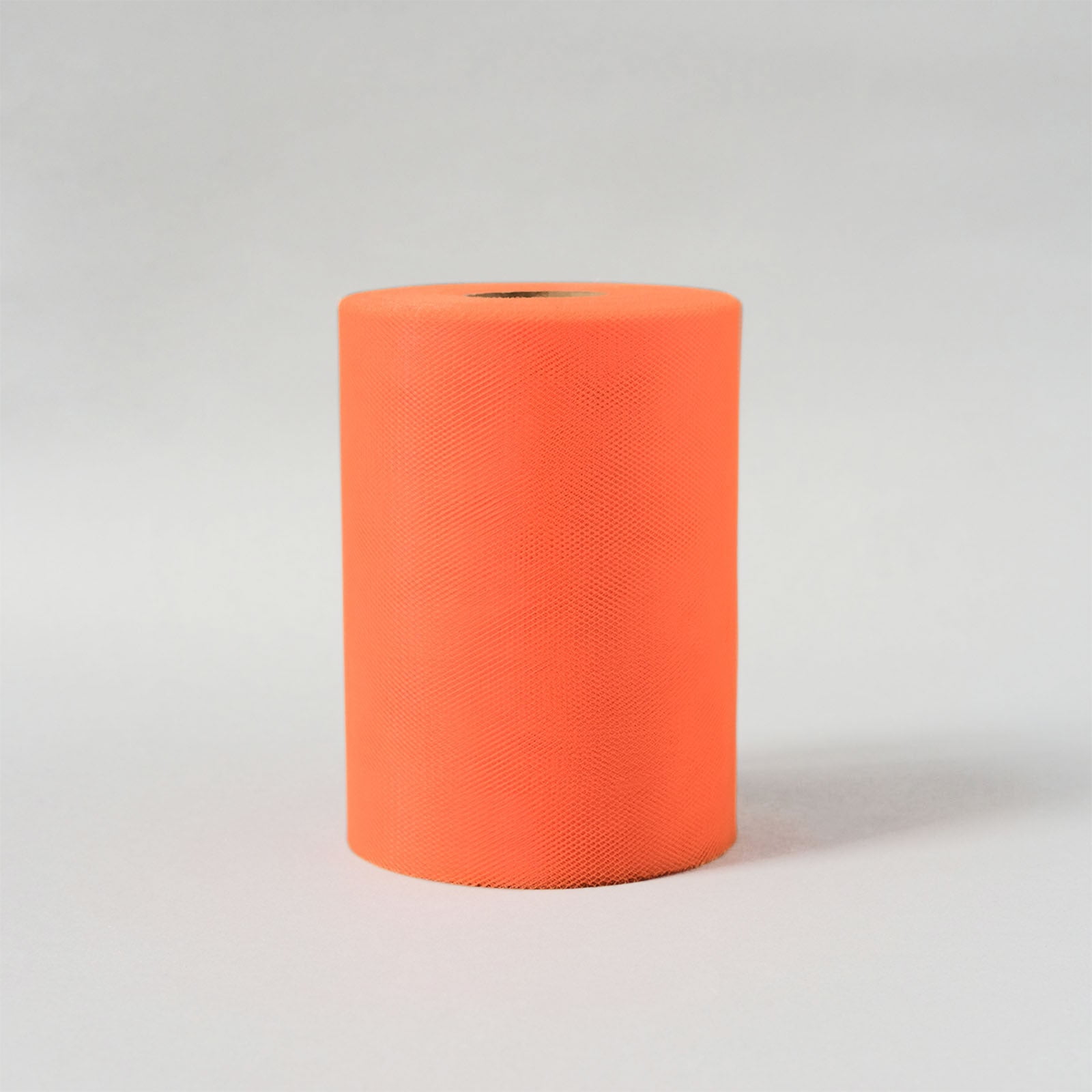 Efavormart 6"x100 Yards Orange Tulle Fabric Bolt, Sheer Fabric Spool