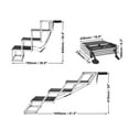 thumbnail image 6 of KFFKFF Pet Stairs for Vehicles, 4-Step Broad Dog Ramp, Foldable Aluminum Car Steps with Anti-Slip Coating, Easy-to-Carry Design for SUVs and Trucks, Holds Up to 150 lbs, 6 of 9
