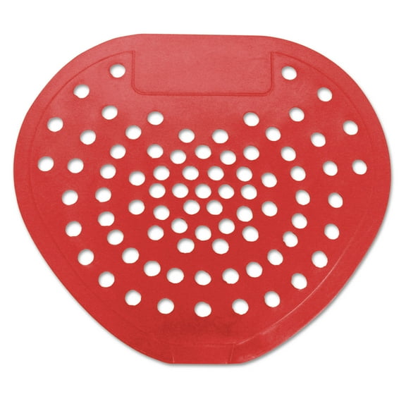 HOSPECO Health Gards Vinyl Urinal Screen Cherry Scent, 7.75 x 6.88, Red, Dozen