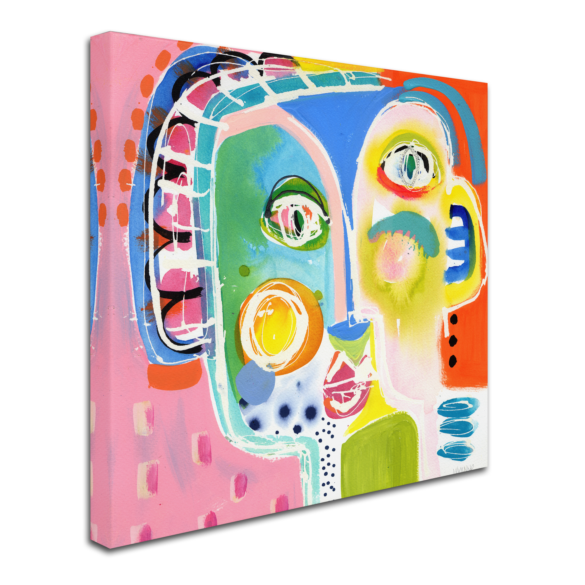 Trademark Fine Art 'Awkward Moment' Canvas Art by Wyanne