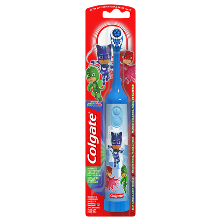 Colgate Kids Battery Powered Toothbrush, PJ Masks (Best Cheap Battery Toothbrush)