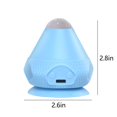 thumbnail image 2 of Estbridge Mini Portable Massager for Neck Shoulders Back Muscle  Vibration Travel Heating Handheld Electric Massager Ball USB Rechargeable  Gift for Families  2.8”x2.8”x2.8”  1PC  Blue, 2 of 8