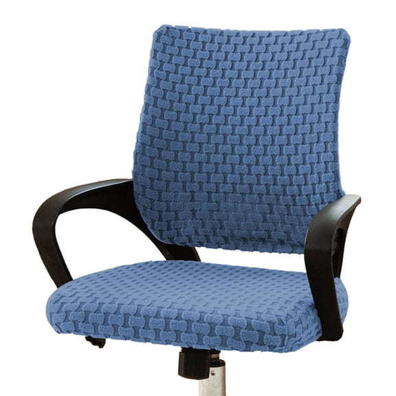 OIUR Computer Chair Cover Split Stretchy Office Chair Cover Universal Desk Task Chair Cover Fitted Slipcover for Home Office Rotating Chair