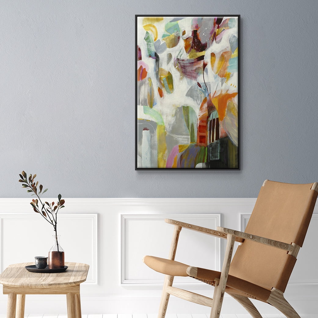 Renewal Framed Premium Gallery Wrapped Canvas - Ready to Hang - 27 x 41 - Black Floating Frame