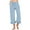 13# Light Blue, variant on RPVATI Linen Pants Women Summer Petite Drawstring High Waisted Beach Wide Leg Capri Pants Casual Plus Size Ruffle Flowy Lounge Trousers with Pockets Army Green XL