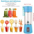 thumbnail image 2 of Smoothie Maker, Personal Blender Stand Mixer with 6 Stainless Steel Knives, Juicer USB Rechargeable and 380ML Capacity, Suitable for Families, Camping and Sports, 2 of 6