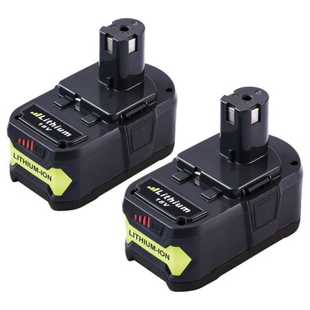 P108 4.0Ah Replacement for Ryobi 18V Lithium Battery Ryobi 18-Volt ONE+ P107 P104 P105 P102 P103 Cordless Power Tools - Pack of