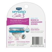 Schick Hydro Silk 3 Womens Razor Blade Refills, 4 Ct