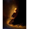 thumbnail image 3 of Rembrandt van Rijn 15x18 Black Modern Framed Museum Art Print Titled - St. Peter in Prison (1631), 3 of 5