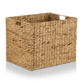 thumbnail image 1 of Bouclair Natural Water Hyacinth Basket Large, 1 of 4