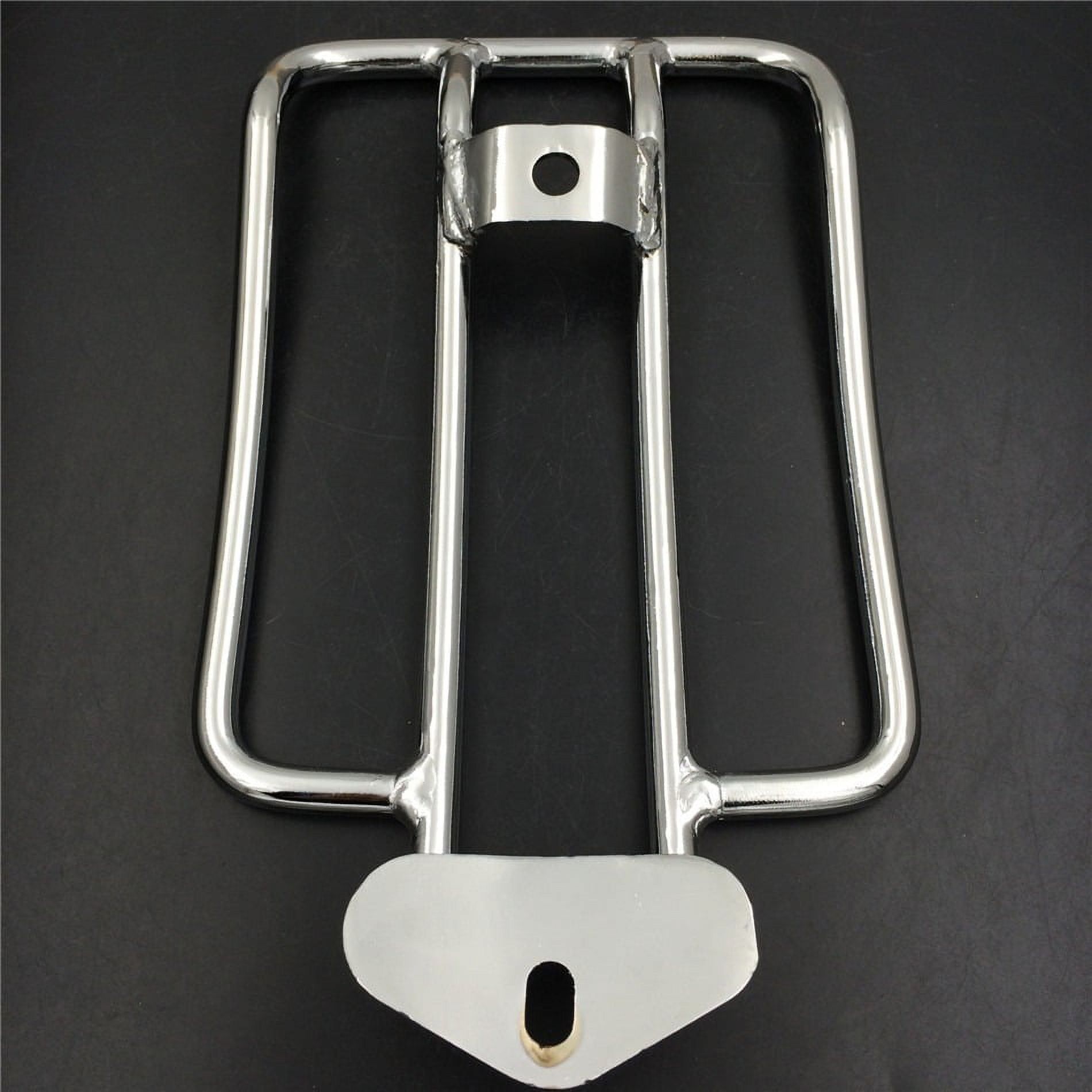 HTT Motorcycle Chrome Solo Seat Luggage Rack For Harley