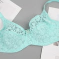 thumbnail image 3 of LLYWEY Underwire Bras for Women - Full Figure Lace T-Shirt Bras Women’s Plus Push up Padded Bralette, 3 of 4