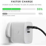 Native Union Fast GaN Charger PD 67W – USB-C Multi-Device Ports with US/CA, EU, UK Adapters (Black)