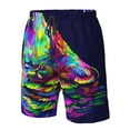 thumbnail image 4 of Balery Howling Wolf Traje de Baño Estilo Hawaiano para Hombre, Shorts de Secado Rápido con Bolsillos-Large, 4 of 6
