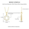 thumbnail image 3 of Rosec Jewels Lab Grown Diamond Cocktail Pendant Necklace for Women (EF-VS Quality Certified), 18K Yellow Gold, 3 of 8