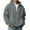 A-Grey381, variant on Men's Waffle Knit Hoodie Half-Zip Pullover Hoodie with Kangaroo Pocket Oversized Casual Comfortable Hooded Sweatshirt