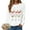 White, variant on larppty Women's Oversized Ugly Christmas Sweatshirt Xmas Glass Print Graphic Vacation Tunic Sweater Shirt Christmas Graphic Pullover Top （Pink, S）