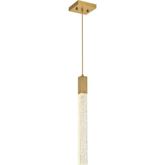 1 Light Pendant in Modern Style-24 inches Tall and 5 inches Wide-Satin Gold Finish Bailey Street Home 390-Bel-5047749