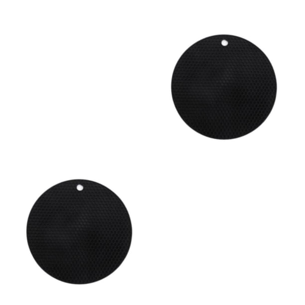 Posavasos antideslizantes Matsuzay para cocina 2Conjunto Negro