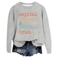 thumbnail image 2 of Shadoumai Return To Library Sweatshirts For Women Vintage Book Lover Sweatshirt Graphic Crewneck Reader Librarian Teacher Pullover Tops, 2 of 5