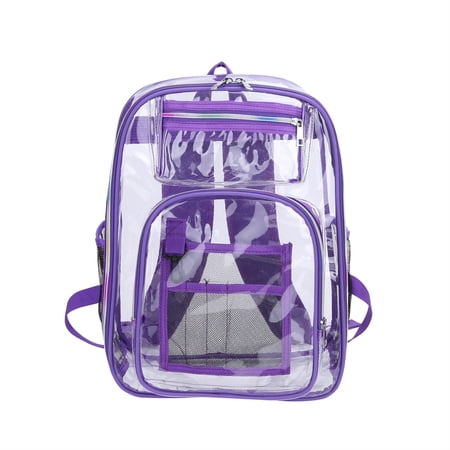 Marie's kids Heavy Duty Clear Backpack, Backpacks Transparent Large Bag For School,Work,Stadium, Security,Travel,Sporting