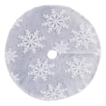 thumbnail image 2 of Dvkptbk Christmas Tree Skirt Christmas Tree Skirt Knitting Tree Skirt Apron Surface Knitting Snowflake Christmas Tree Skirt Snowflake Tree Skirt Christmas Decoration on Clearance, 2 of 6