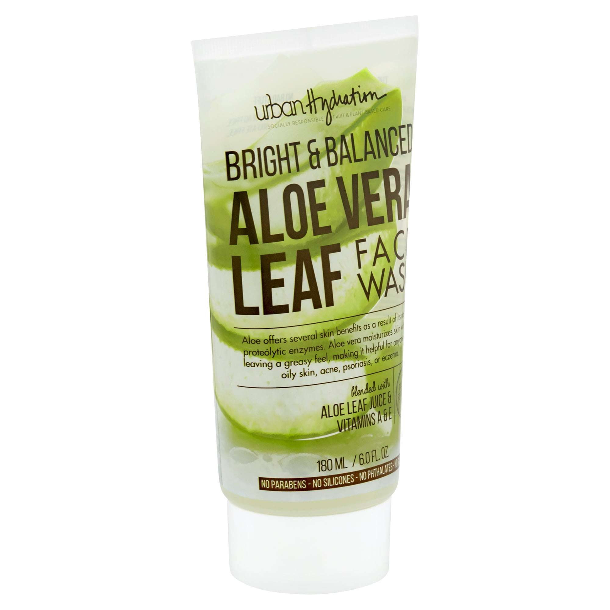 Urban Hydration Bright & Balanced Aloe Vera Leaf Face Wash, 6.0 fl oz