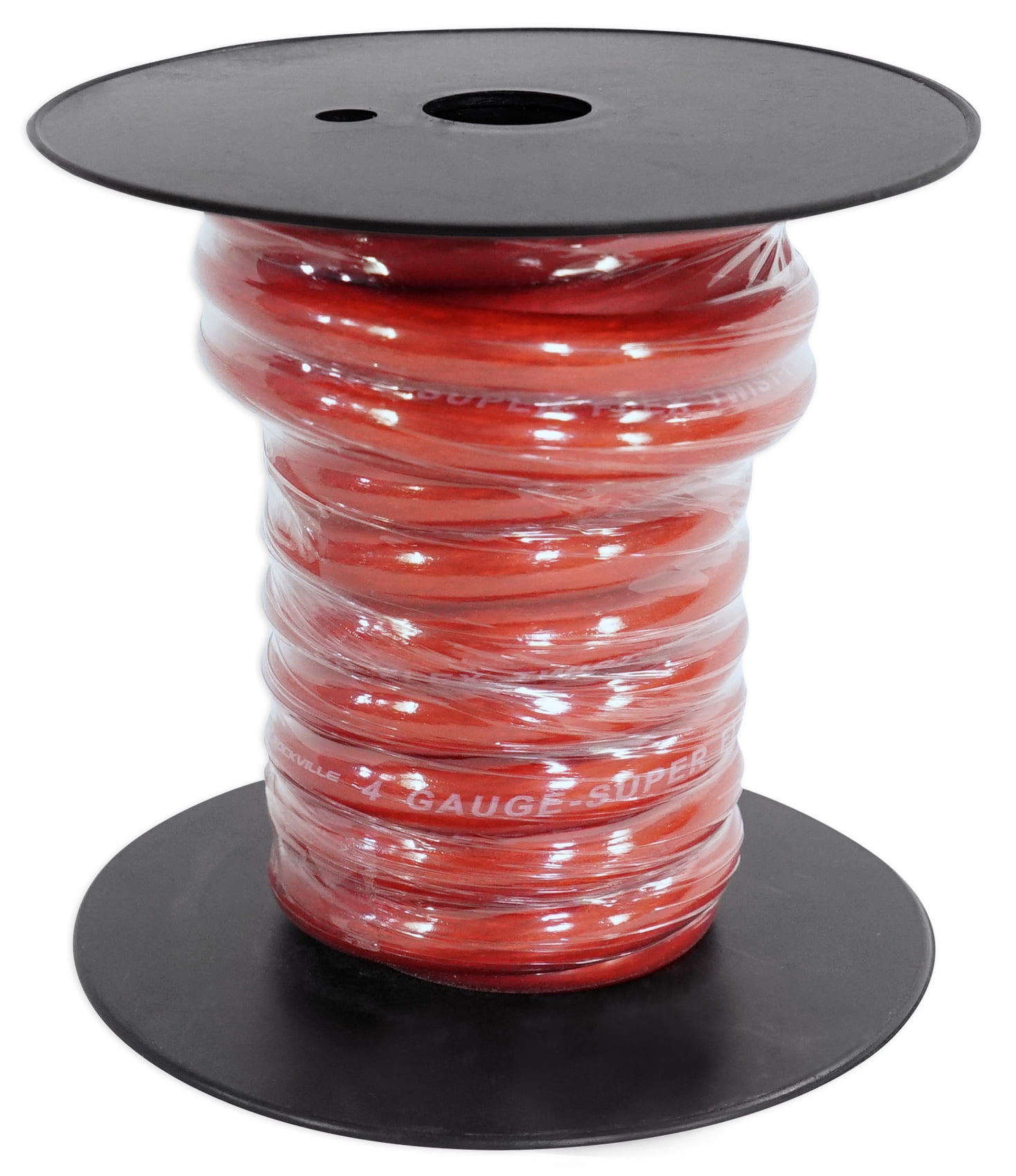 Rockville R4G12R Red 4 AWG Gauge 12 Foot Car Amp Power Wire