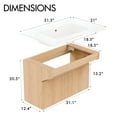 thumbnail image 3 of GGISHA Floating Bathroom Vanity with Sink,Wall-Mount Stone Resin,Wood Cabinet Ada Compliant,Modern Hand Support for Seniors, Handicap, 3 of 7