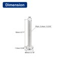 thumbnail image 2 of Tornillos de Máquina de Acero Inoxidable 304 Unique Bargains 100uds M2x18mm Ranurada Transmisión Unión Cabeza, 2 of 5