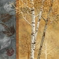 thumbnail image 2 of Knutsen, Conrad 15x15 Gold Ornate Wood Framed with Double Matting Museum Art Print Titled - Birch Trees in Autumn I, 2 of 4