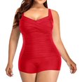 thumbnail image 1 of ¡Rebajas! Traje de baño de una pieza Prolriy para mujer, tallas grandes, vintage, fruncido, talla XXXXXXL, 1 of 8