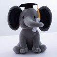 thumbnail image 1 of Elefante de peluche para dormir, gorro de graduación, juguetes de peluche de elefante, regalos de graduación, oso de peluche de graduación, 2 uds., 1 of 5