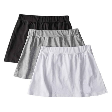 

3pcs Shirt Extender Mini Skirt for Women Adjustable Layering Fake Top Lower Sweep Skirt Half-Length Splitting A Version New